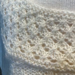 Ann Taylor LOFT Mohair Cable Sweater Size Large